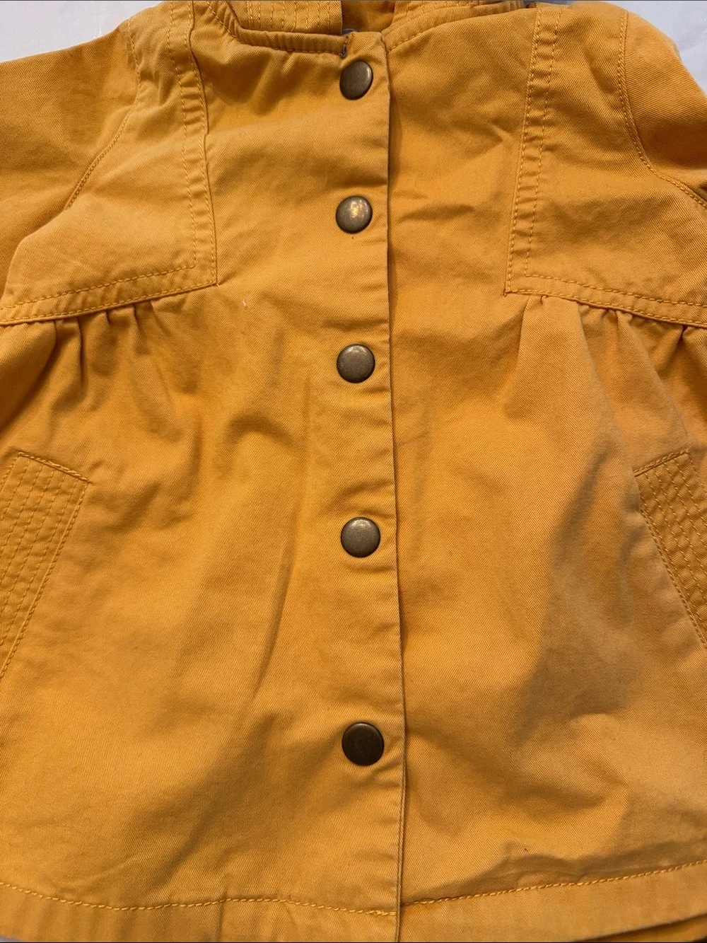 Rachel Zoe Girls' Mustard Yellow Hooded Jacket